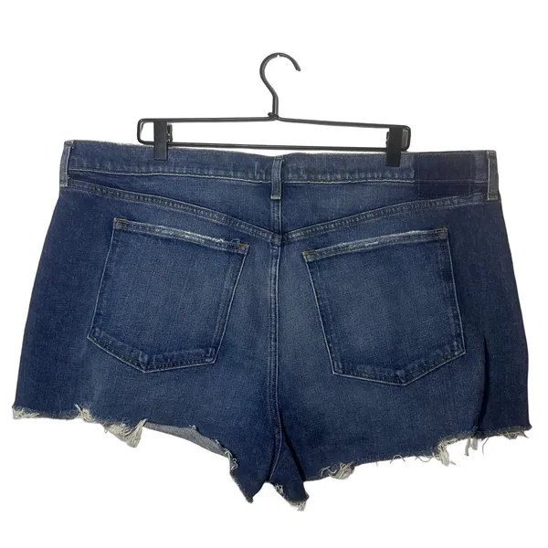 NWT Abercrombie & Fitch The Mom Shorts High Rise Distressed Women’s Size 35 - Image 3