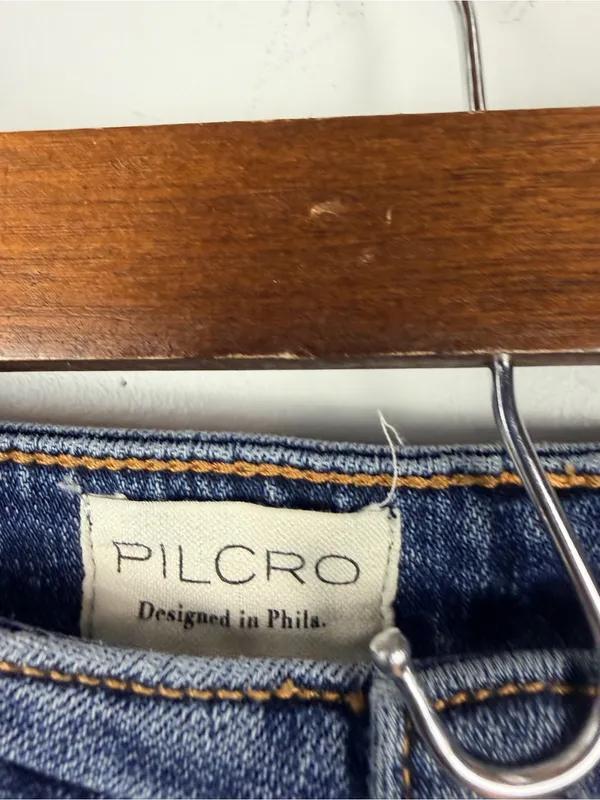 Anthropologie Kenna Mid-Rise Heritage Barrel Jeans by Pilcro: Patchwork Edition camo 29 - Image 4