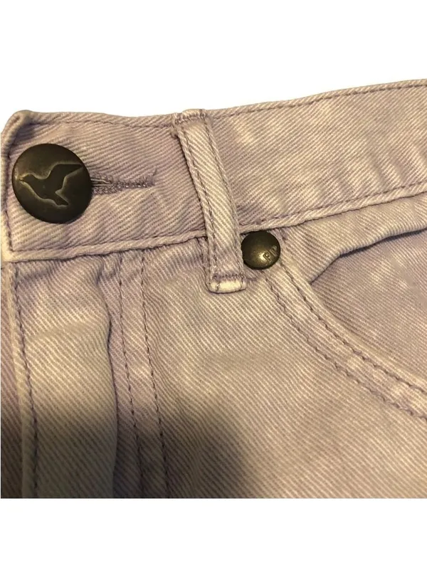 Free People Raw Hem Lilac Jean Shorts Size 26 - Image 3