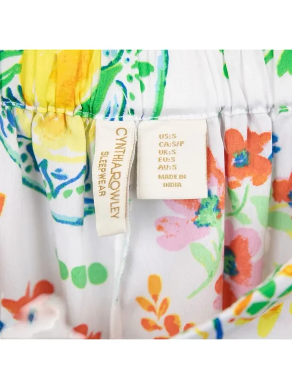 Cynthia Rowley Bell Pepper Button Front and Shorts Pajama Set - Image 8