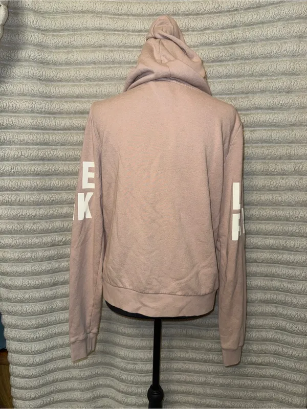 Victoria’s Secret PINK Y2K Light Pink Zip Hoodie L Fits S - Image 6