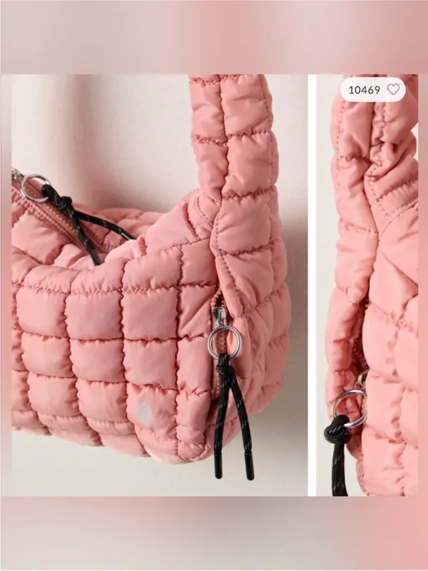 NWT Free People FP Movement Quilted Baby Carryall Sling Bag ballet slipper pink - Image 5