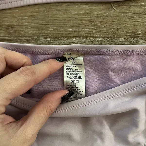 NWOT womens adjustable small old navy lavender / lilac bathing suit - Image 3