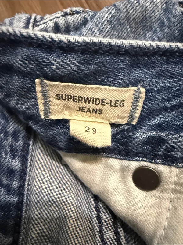 Madewell Superwide-Leg Jeans 29 Billings Wash Airy Denim $148 - Image 6