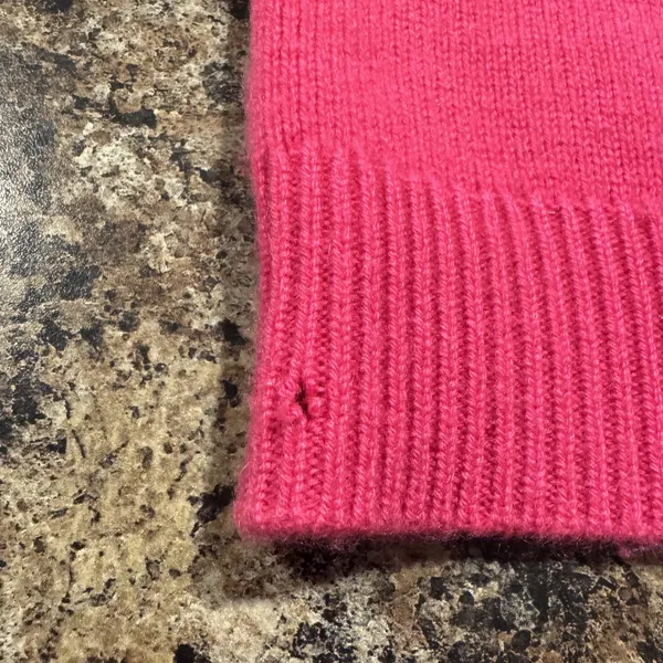 Abercrombie Cashmere Sweater Preppy Y2K Old Money Heritage Minimalist Hot Pink S - Image 6