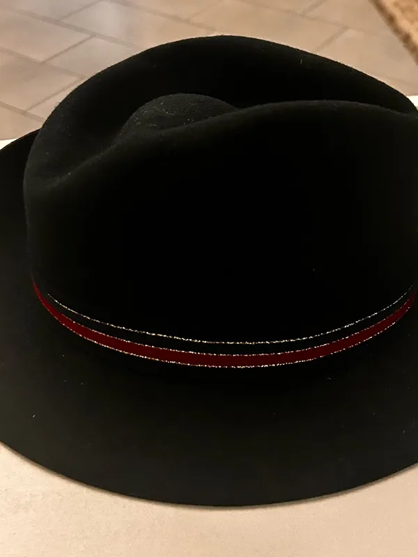 Stacy Adam’s Black Felt Fedora Hat with Decorative Band - Women/Men - Image 7