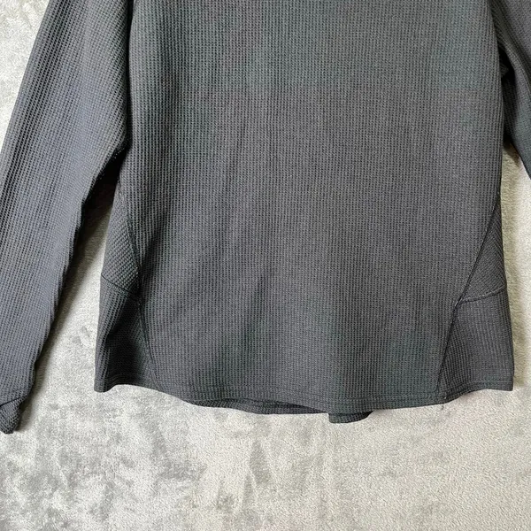 Kuhl Petra Turtleneck Long Sleeve Shirt Charcoal Gray Size‎ Large Waffle Knit - Image 2