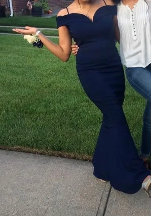 Navy Blue Formal Dress - Image 2