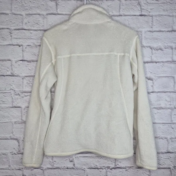 Patagonia Re-Tool Snap-T Fleece Pullover Womens Small White Cream Polartec 25442 - Image 5
