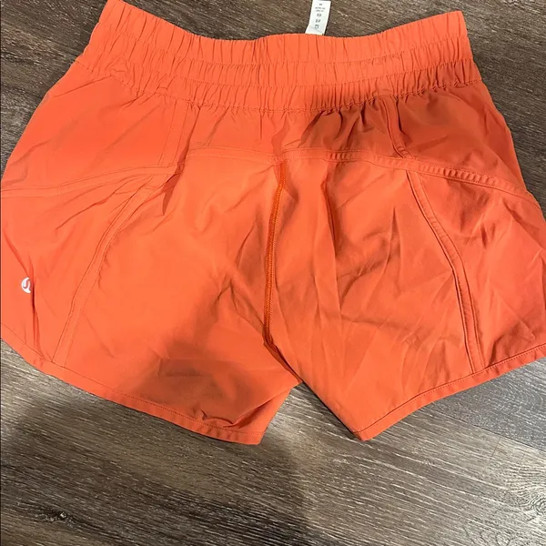 lululemon athletica  Orange Athletic Shorts size 8 - Image 3