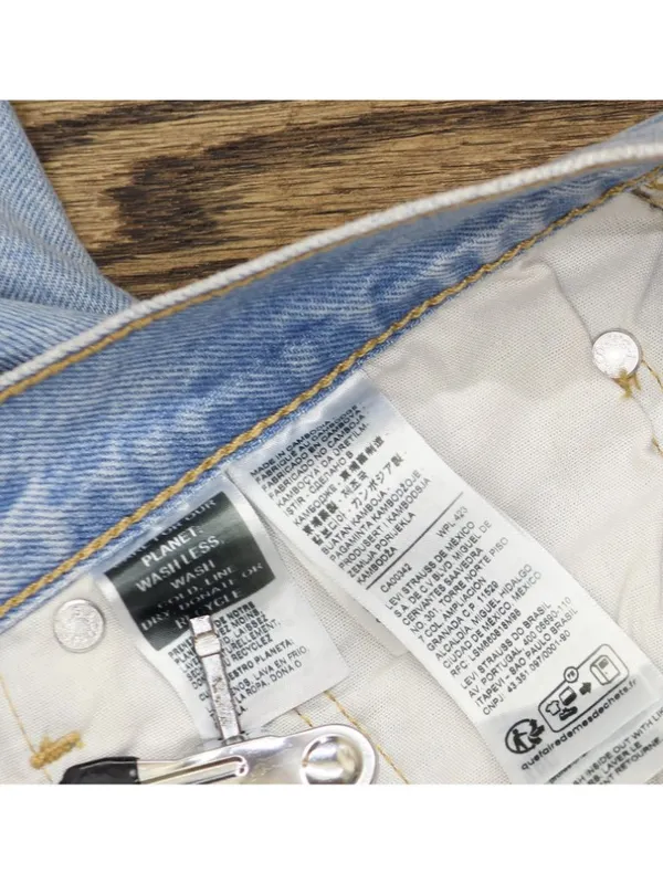 NWT Levi's 501 Fly High Rise Straight Jeans 94417273 County Fair Blue 31 x 30 - Image 8