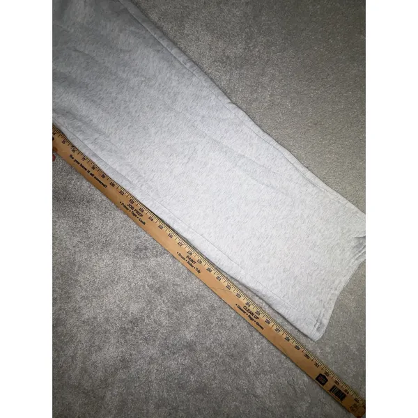 missguided wide leg sweatpants foldover waist band m Ash Heather Gray - Image 8