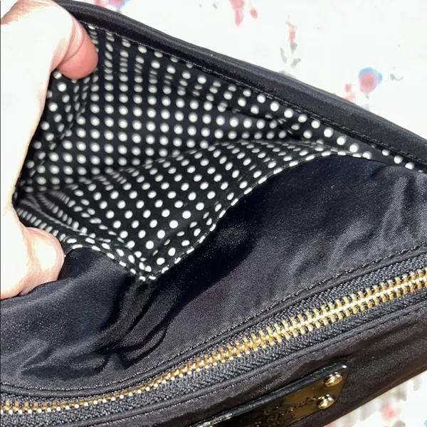Vintage Kate Spade Nylon Black Crossbody Bag - Image 5