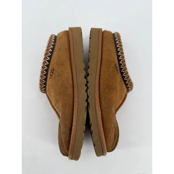 UGG Tasman Slipper Women Size 8 Chestnut Suede‎ Shearling Boho Cozy Casual - Image 5
