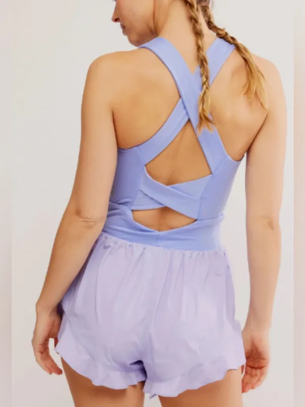 Free People Movement: Breathless Shortsie in Twilight Violet size xl - Image 2