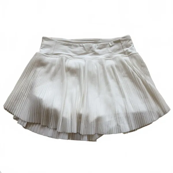 Lululemon Just Pleat It Skirt Tennis Pickleball Skort White Women's Size 2 - Image 6