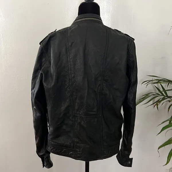 H&M faux leather jacket EUC - Image 4