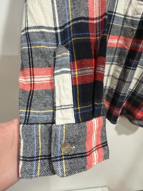 Old Navy The Boyfriend Shirt Plaid Flannel Button Down Oversized Size XXL - Image 5