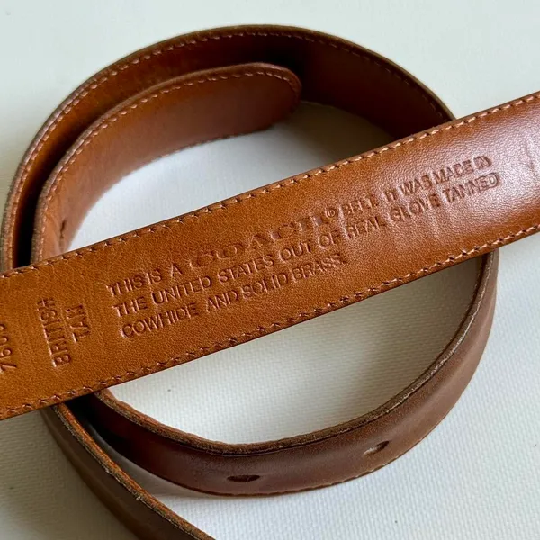 Coach Belt Leather Brown - Image 2