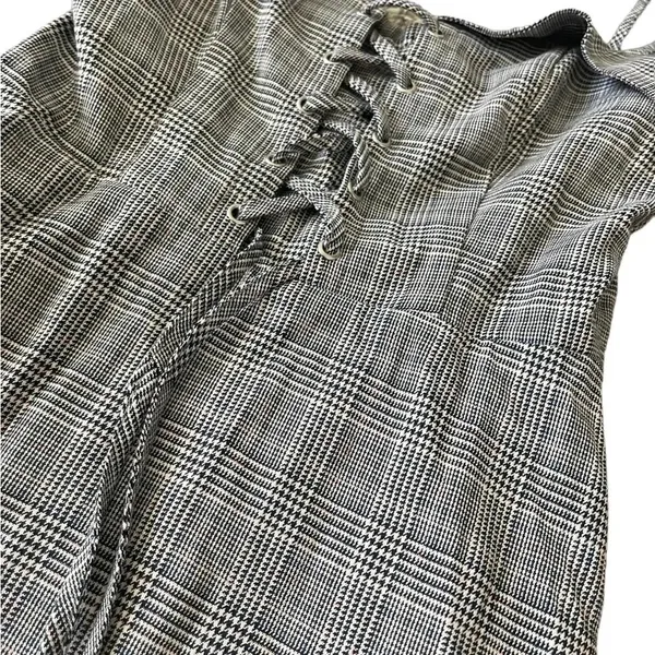 👗✨REVOLVE Sample Lace-Up Plaid‎ Midi Dress Size S✨👗 - Image 2