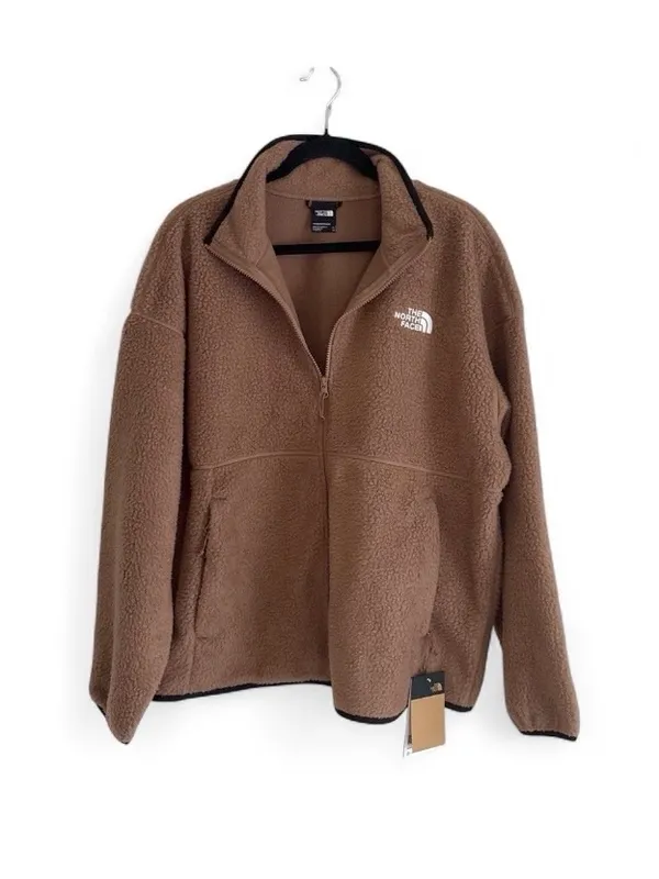 The North Face Women’s Koian High Pile Fleece Jacket Full Zip in Latte Size XL - Image 3