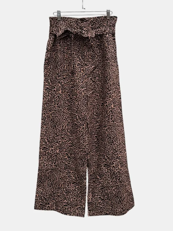 Reformation Linen Jackie Wide-Leg Trouser in Bengal - Image 2