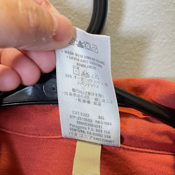Patagonia Women's Trench Coat Button Up Organic Cotton Preppy Academia Size XS‎ - Image 5