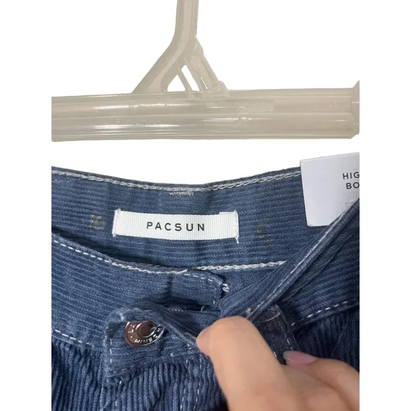 NWT Pacsun High Rise Bootcut Blue‎ Corduroy Jeans 26 - Image 4