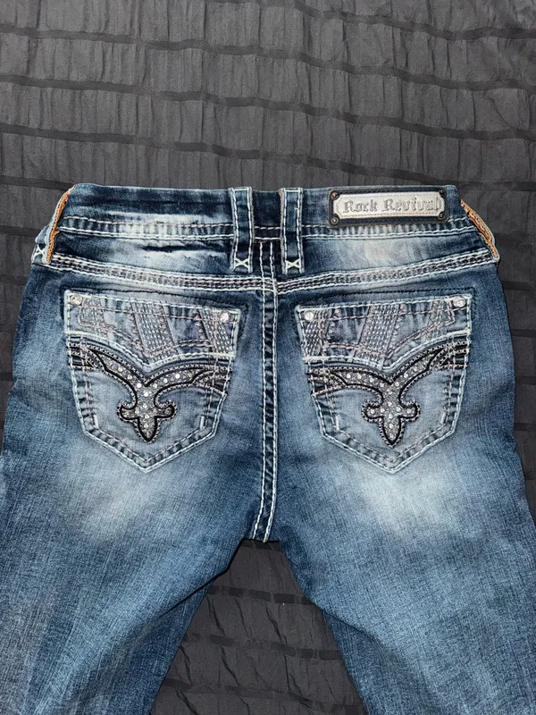 Rock Revival Liri Mid Rise Boot Cut Jeans - Image 2