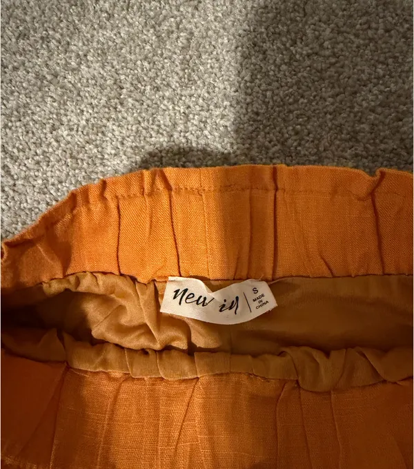 New In Orange Ruffle Shorts - Image 4