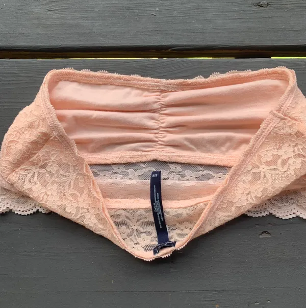 Aerie Peach Lace Bandeau Bralette - Image 6