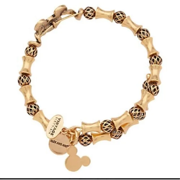 Alex and Ani Disney gold tone filigree wrap bracelet - Image 2