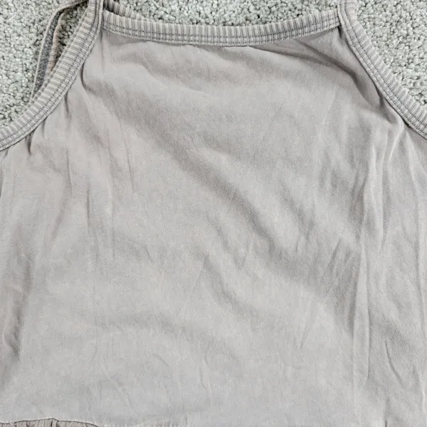 Altar'd State Flowy Tank Top Womens S Pink Stretch Ruffled Adjustable Tie Straps - Image 7
