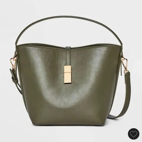 a new day Olive Green Crossbody Satchel Handbag NWT - Image 7