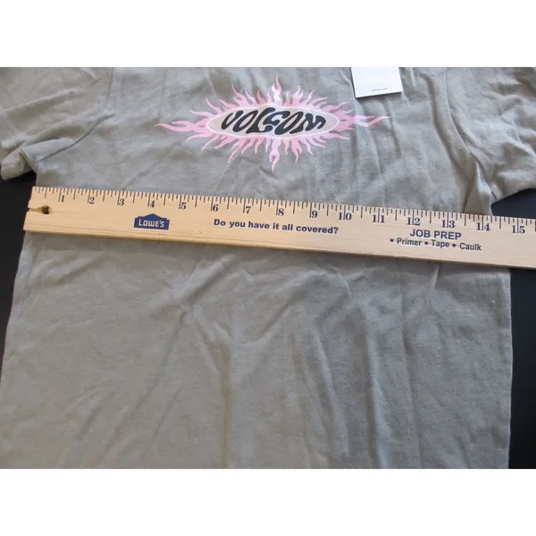 Volcom Juniors’ Sunburst Crewneck Cotton Short‑Sleeve Baby T‑Shirt Dusty Green S - Image 6