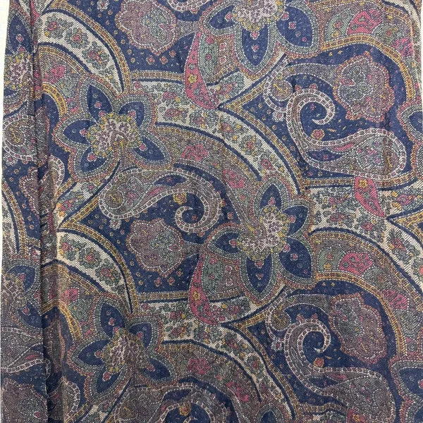 Bohemian Paisley midi Skirt vintage brown black 90s medium euc - Image 3