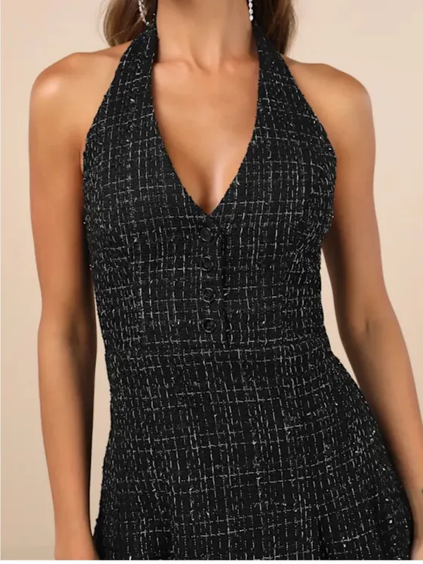 NWT Lulus black mini dress - Image 3