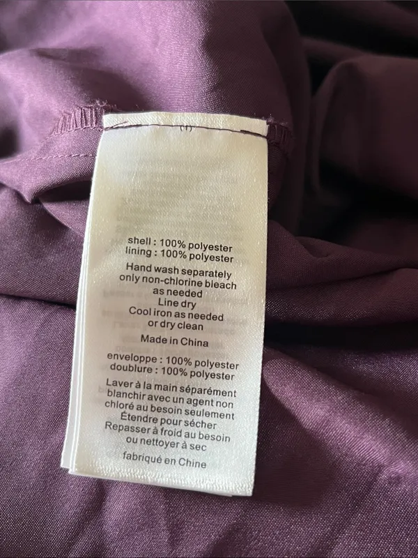 David's Bridal Plum One Shoulder Formal Dress - Image 3