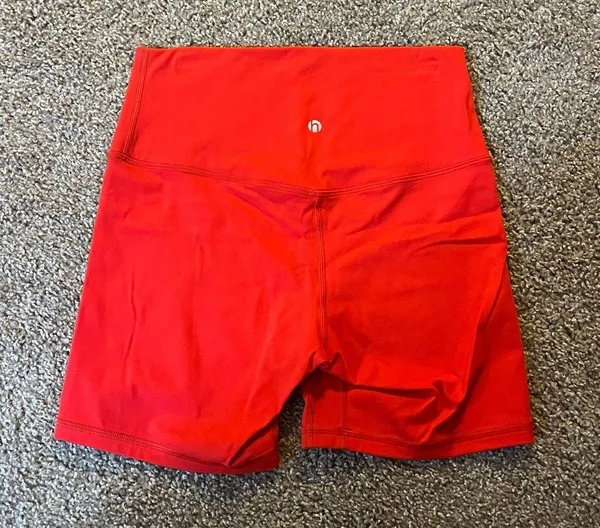 Red Biker Shorts - Image 2