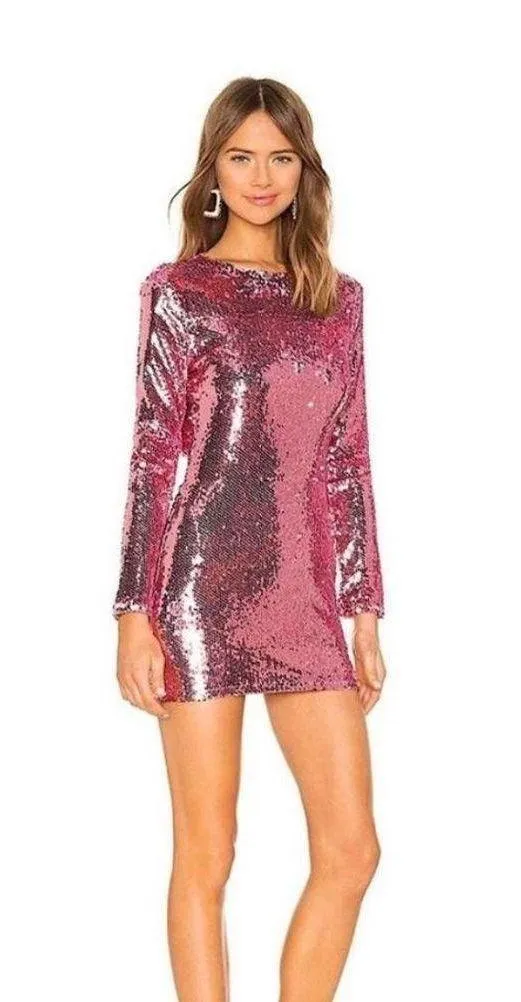 Revolve Cindi Sequin Mini Dress - Image 3