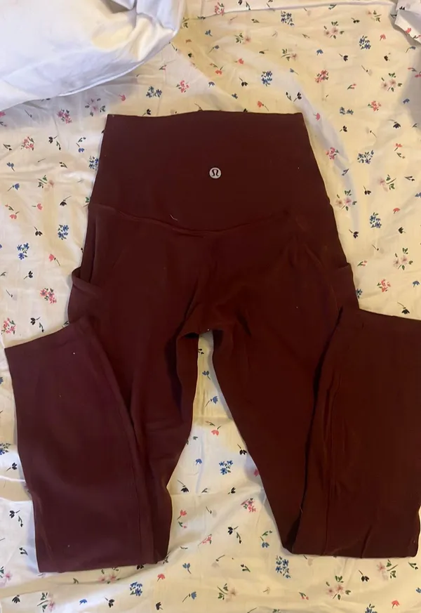 Lululemon Align Maroon Leggings - Image 3