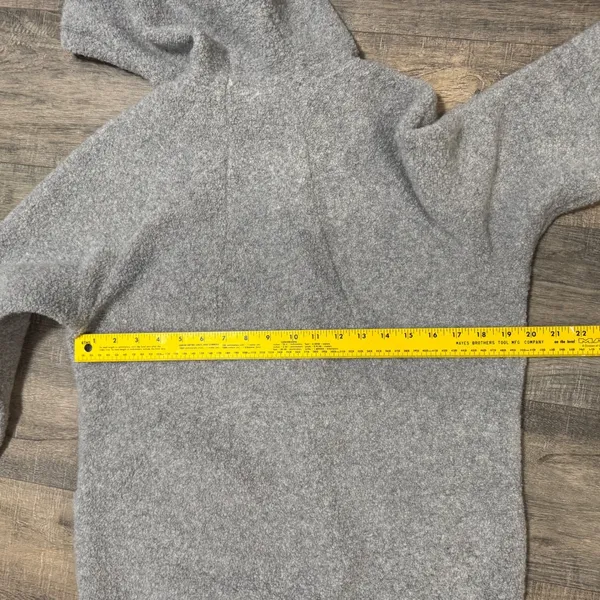 Lululemon So Sherpa Hooded Jacket Fleece‎ Heathered Silver Spoon Full Zip Size 6 - Image 9