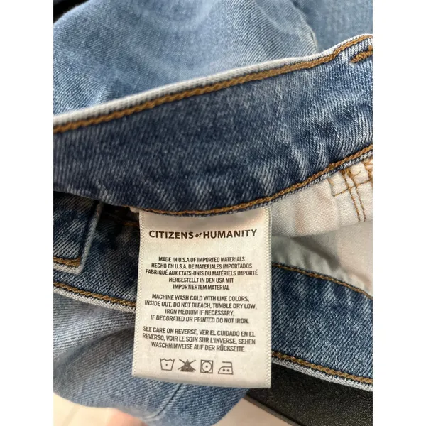 Citizens of Humanity Georgia‎ High Rise Bootcut Jeans Light Wash 28 X 32” Slit - Image 5
