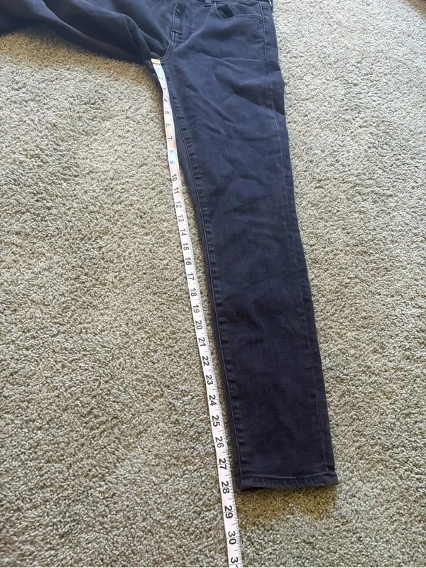 American Eagle Next Level Stretch Jegging Black Womens Size 12 Mid Rise - Image 5