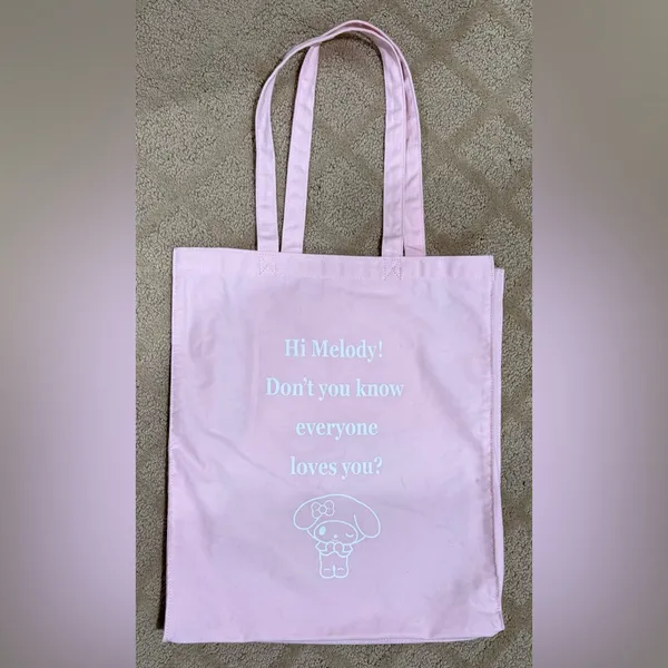 Sanrio My Melody Face Pink Tote Bag - Image 5