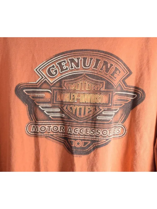 Harley-Davidson 3XL Orange Graphic Tee – NW HD Olympia WA Since 1994 - Image 4