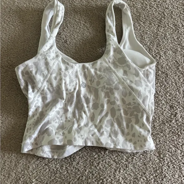 Lululemon align tank top white leopard - Image 2