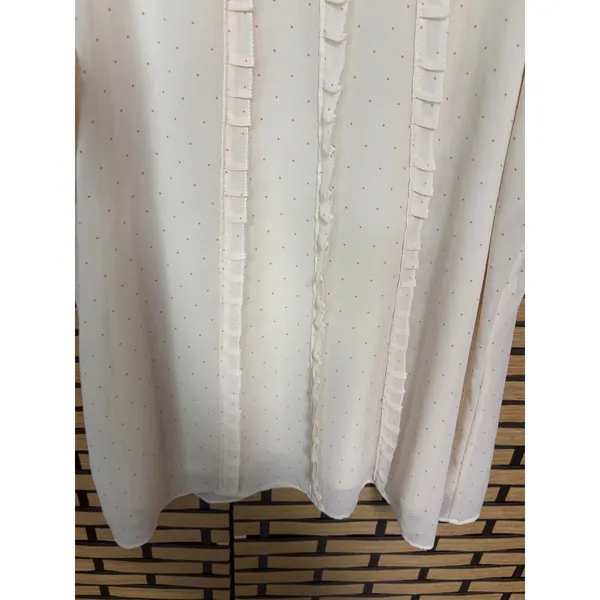 Loft‎ Tan Polka Dot Tank Top Size Large - Image 4