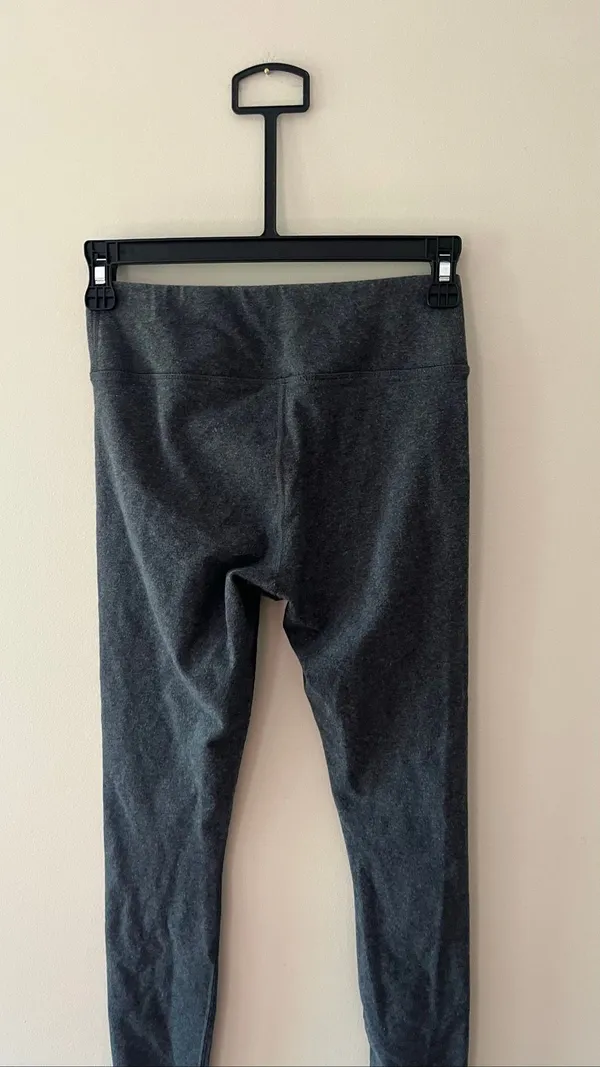 Pact Organic Cotton Heather Gray Leggings Size XS Athletic Casual Basic - Image 4
