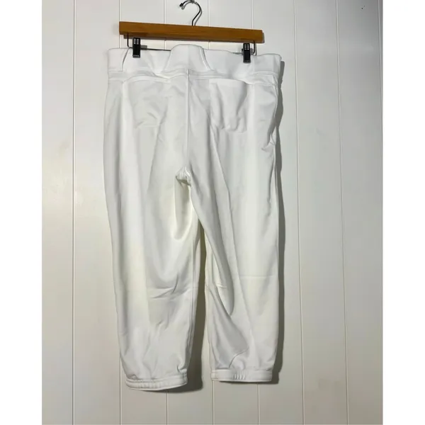 Nike Womens Softball Pants Large White Tight Fit NWT Snap Front Dri-FIT - Image 3